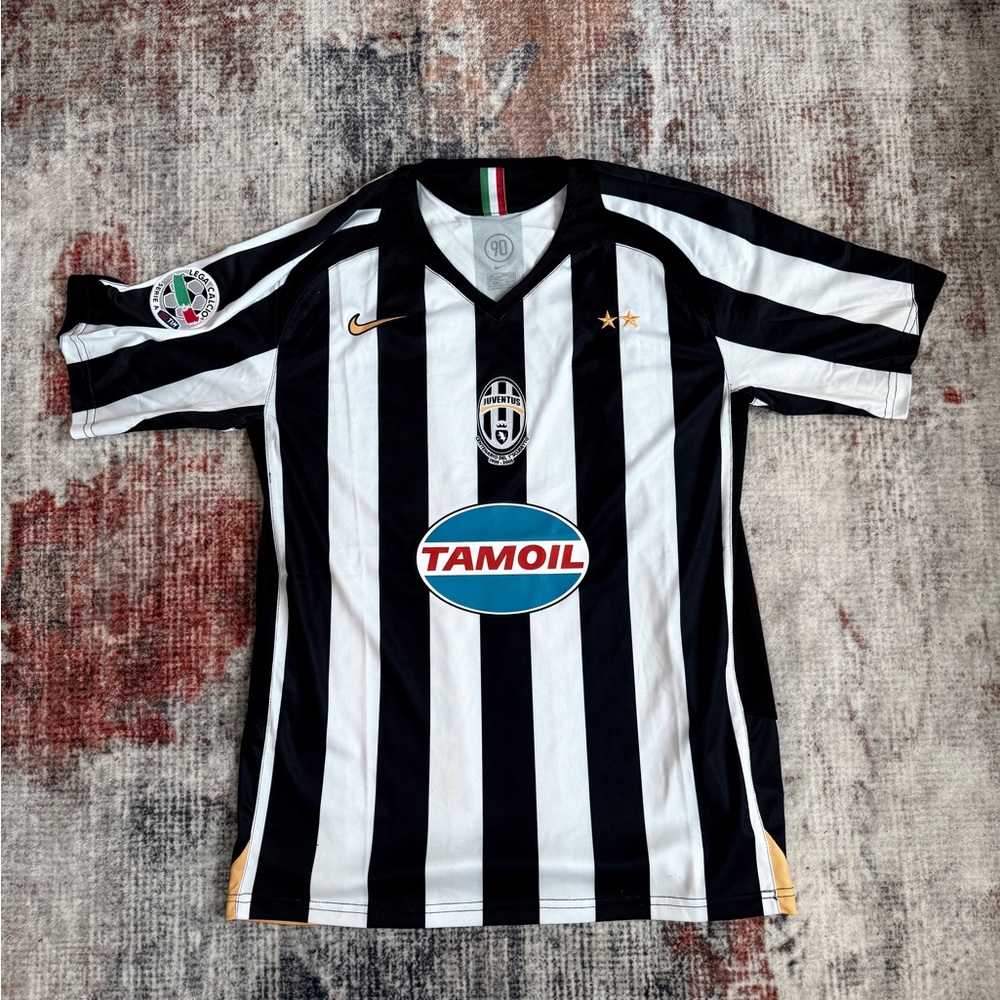 Juventus 2005-06 Home Retro Soccer Jersey Nike Vintage Football Shirt Serie A L
